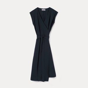 Everlane -Japanese GoWeave Short-Sleeve Wrap Dress